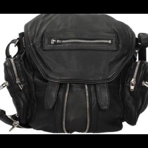 Alexander Wang Marti black backpack purse